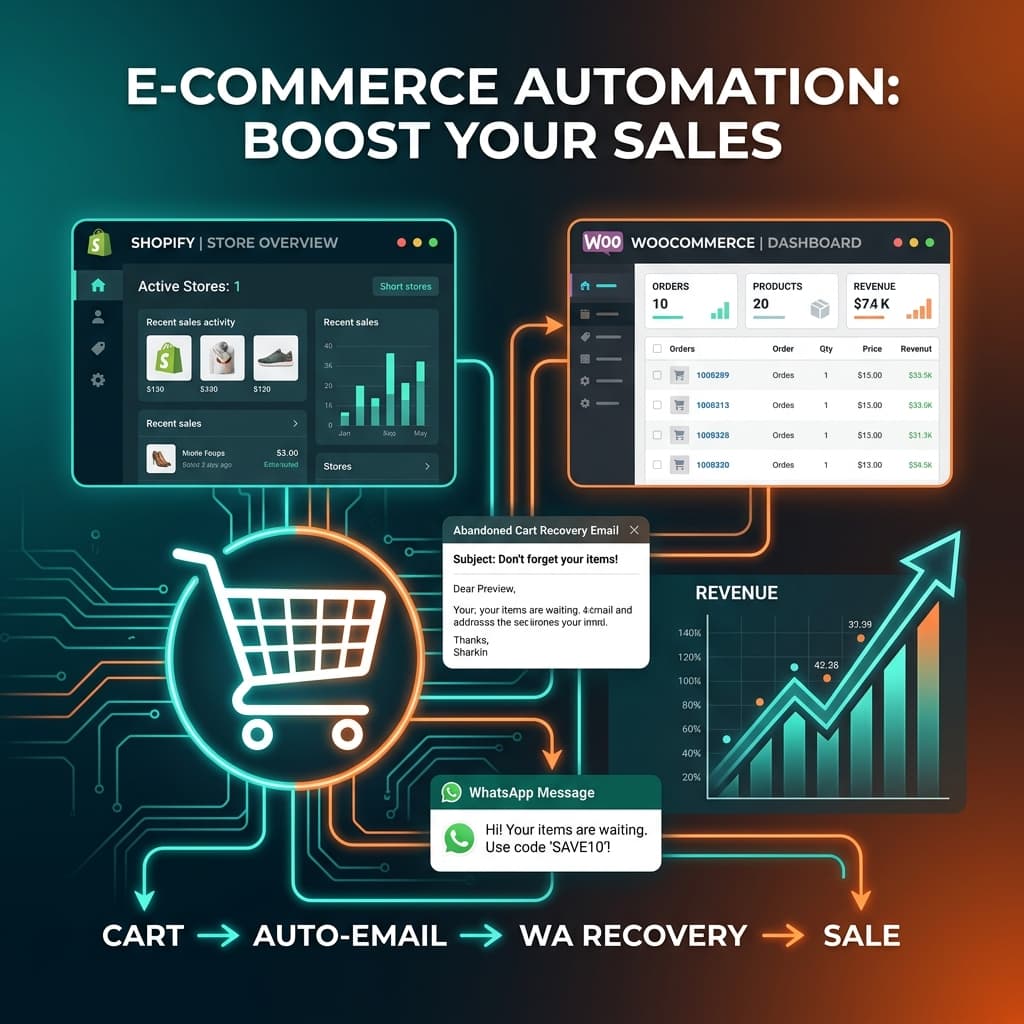 E-Commerce Automation Guide: How to Scale Your Shopify or WooCommerce Store in 2026